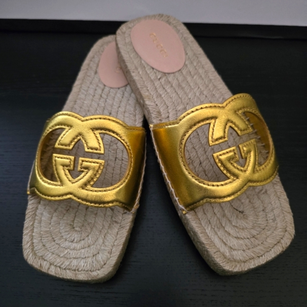 Gucci Interlocking G cut-out espadrilles